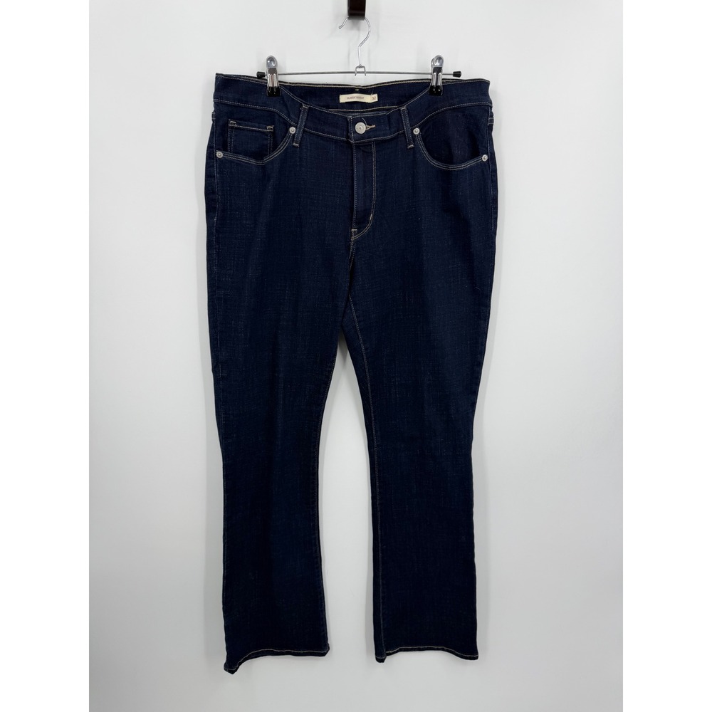 Levi's Classic Bootcut Jeans Women 14 W32 L31 Dark Indigo Stretch Denim 39252